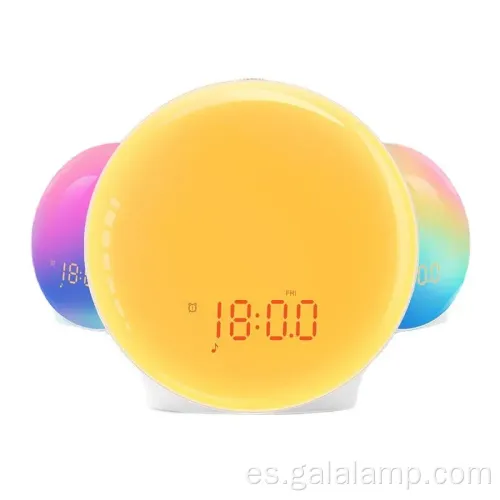 Luz de amanecer vibrante con luz nocturna relajante